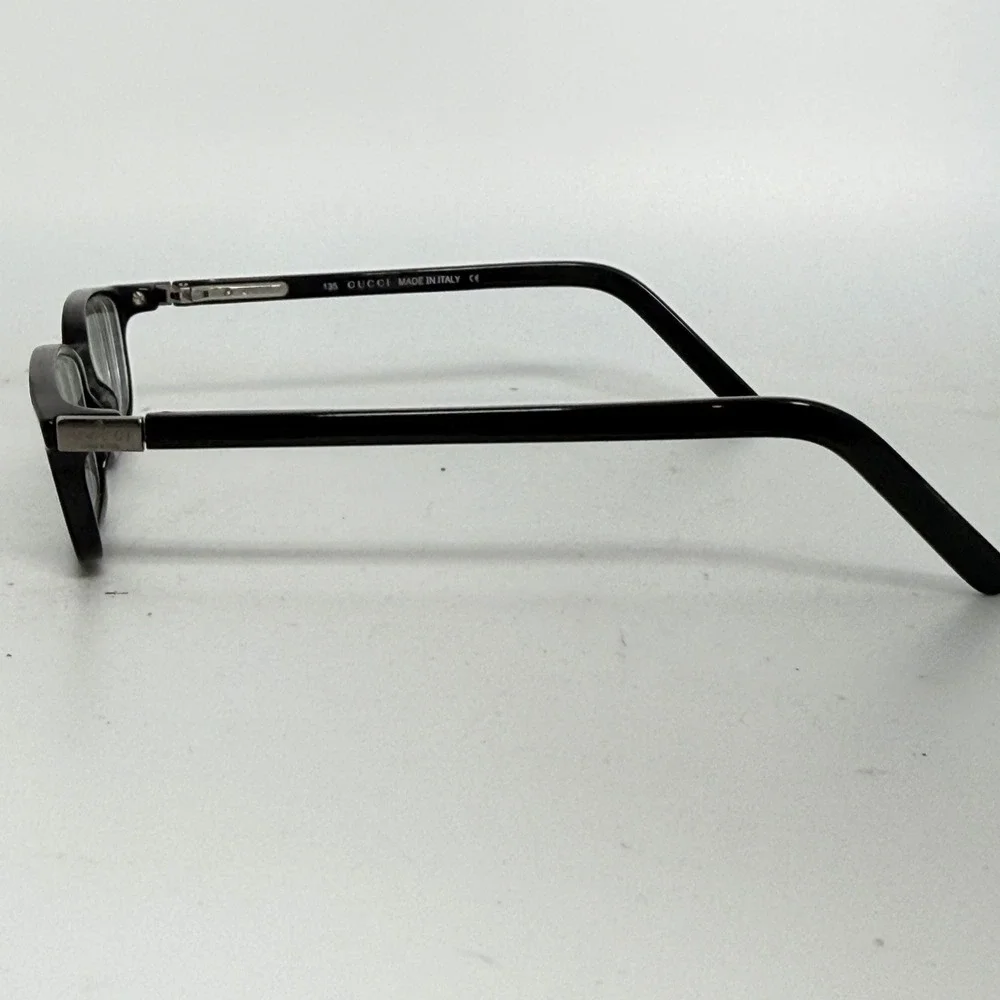 Gucci GG‎ 1182 807 Black Rectangular Eyeglasses Frames Made in Italy Women 21058